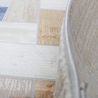 Modern szőnyeg szürke kék barna SAMI 80x150 gépi modern szőnyeg nappaliba vagy hálószobába