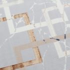 Modern szőnyeg szürke barna kék AMIR 160x230 gépi modern szőnyeg nappaliba vagy hálószobába