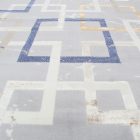 Modern szőnyeg szürke barna kék AMIR 200x300 gépi modern szőnyeg nappaliba