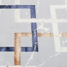 Modern szőnyeg szürke barna kék AMIR 200x300 gépi modern szőnyeg nappaliba