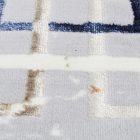 Modern szőnyeg szürke barna kék AMIR 80x150 gépi modern szőnyeg nappaliba vagy hálószobába