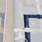 Modern szőnyeg szürke barna kék AMIR 80x150 gépi modern szőnyeg nappaliba vagy hálószobába