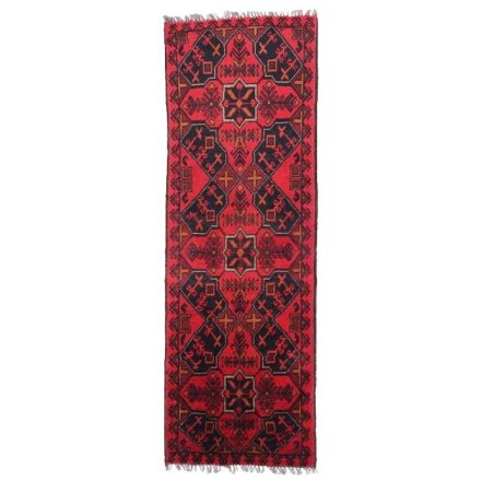 Futószőnyeg bordó 47x145 kézi csomózású afgán szőnyeg