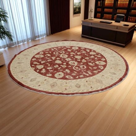 Kerek szőnyeg Ziegler barna-bézs 260x266 kézi csomózású perzsa szőnyeg