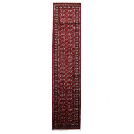 Futószőnyeg bordó Bokhara 81x366 kézi gyapjú szőnyeg