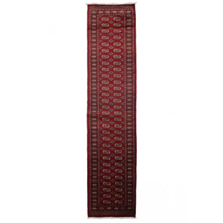 Futószőnyeg bordó Bokhara 82x359 kézi gyapjú szőnyeg