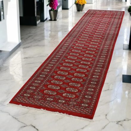 Futószőnyeg bordó Bukhara 82x359 Pakisztáni kézi csomózású szőnyeg