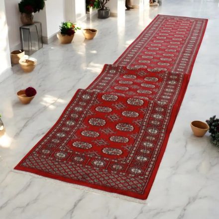 Futószőnyeg bordó Bukhara 80x647 Pakisztáni kézi csomózású szőnyeg