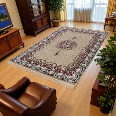 Klasszikus szőnyeg bézs 150x230 Keleti mintás szőnyeg a nappaliba