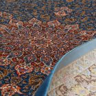 Selyem szőnyeg Aysan sötétkék 150x225 viszkóz selyem perzsa szőnyeg