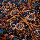 Selyem szőnyeg Aysan sötétkék 150x225 viszkóz selyem perzsa szőnyeg