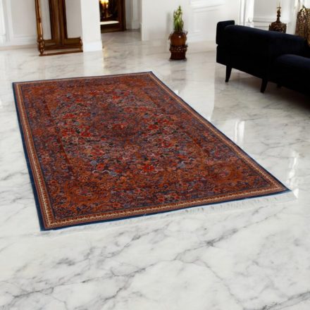 Selyem szőnyeg Golara sötétkék 150x225 minőségi viszkóz selyem szőnyeg Iránból