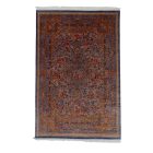 Selyem szőnyeg Golara sötétkék 150x225 minőségi viszkóz selyem szőnyeg Iránból