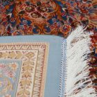 Selyem szőnyeg Golara sötétkék 150x225 minőségi viszkóz selyem szőnyeg Iránból