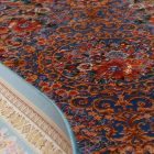 Selyem szőnyeg Golara sötétkék 150x225 minőségi viszkóz selyem szőnyeg Iránból