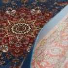 Selyem szőnyeg Negar sötétkék 80x120 viszkóz selyem perzsa szőnyeg