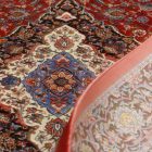 Selyem szőnyeg Sialk téglavörös 100x150 viszkóz selyem perzsa szőnyeg