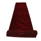 Futószőnyeg bordó 90x783 kézi csomózású afgán szőnyeg