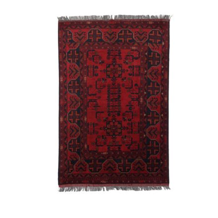 Keleti szőnyeg bordó 96x145 kézi csomózású afgán szőnyeg