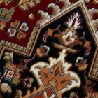 Gépi perzsa szőnyeg bordó 150x225 prémium minőségű akril szőnyeg  -722235G150225