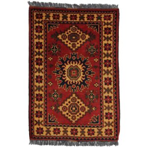 Gyapjú szőnyeg Caucasian Kargai 62x93 kézi csomózású szőnyeg Gyapjú szőnyeg Caucasian Kargai 62x93 kézi csomózású szőnyeg