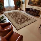 Ziegler szőnyeg barna-bézs 181x271 kézi csomózású perzsa szőnyeg