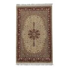 Isfahan szőnyeg 136x214 kézi csomózású iráni szőnyeg a nappaliba