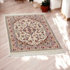   Perzsa szőnyeg Isfahan 63x96 kézi csomózású iráni szőnyeg