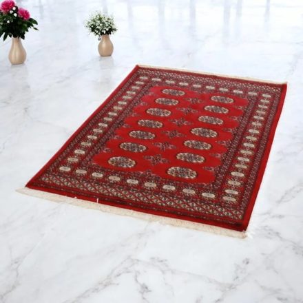 Pakisztáni szőnyeg bordó Bukhara 95x142 kézi csomózású szőnyeg