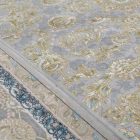 Gépi perzsa szőnyeg szürke 150x225 luxus akril szőnyeg a nappaliba  -802078G150225