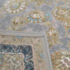 Gépi perzsa szőnyeg szürke 150x225 luxus akril szőnyeg a nappaliba  -802078G150225