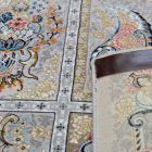 Gépi perzsa szőnyeg szürke 150x225 prémium akril szőnyeg Iránból  -802188G150225