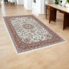 Gépi perzsa szőnyeg bézs 150x225 luxus szőnyeg akrilból  -802280C150225