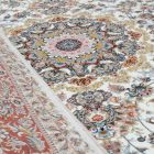 Gépi perzsa szőnyeg bézs 150x225 luxus szőnyeg akrilból  -802280C150225