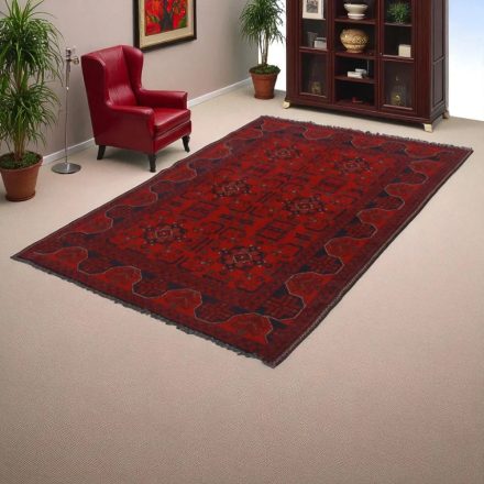 Afgán szőnyeg barna Kargai 125x188 kézi csomózású keleti szőnyeg