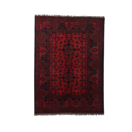 Afgán szőnyeg bordó 100x139 kézi csomozású keleti szőnyeg