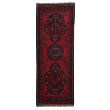 Keleti szőnyeg bordó 55x149 kézi csomozású afgán szőnyeg