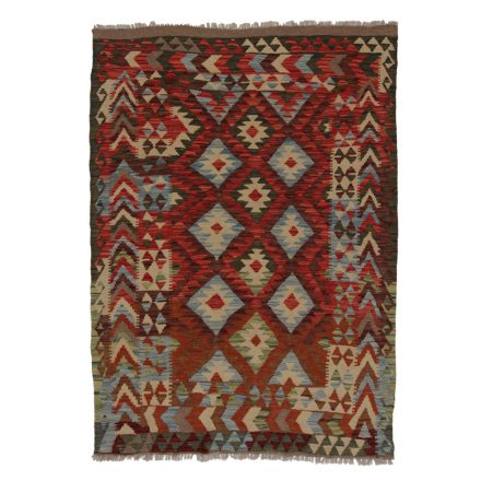 Afgán Kilim szőnyeg 188x134 kézi szövésű etnikai kilim