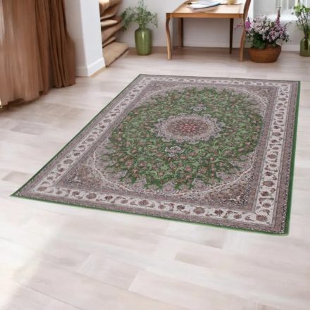 Perzsa szőnyeg Isfahan zöld 150x225 prémium minőségű akril szőnyeg