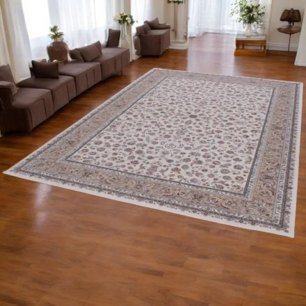 Perzsa szőnyeg Isfahan bézs 200x300 minőségi nappali szőnyeg akrilból