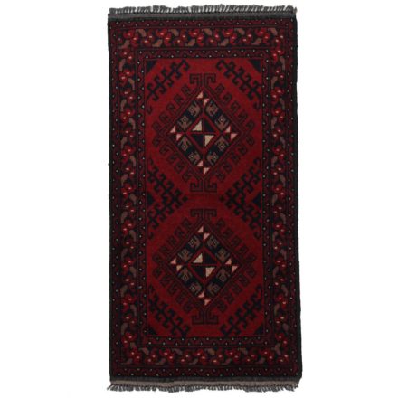 Keleti szőnyeg bordó 50x96 kézi csomózású Afgán szőnyeg
