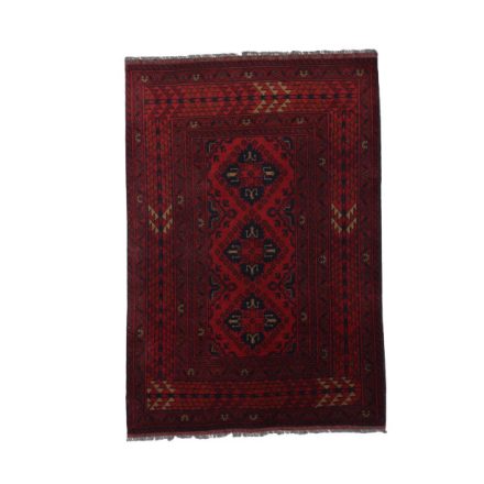 Afgán gyapjú szőnyeg bordó Khalmohamadi 102x147 kézi csomózású keleti szőnyeg