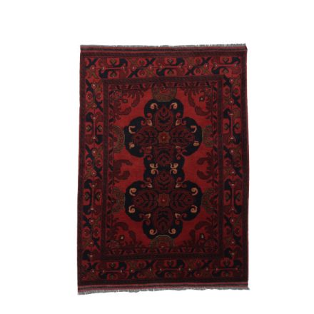 Keleti szőnyeg bordó 104x141 kézi csomozású afgán szőnyeg