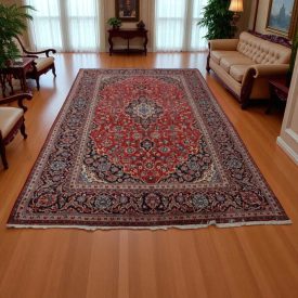   Iráni szőnyeg Kashan 201x323 kézi csomózású perzsa szőnyeg