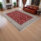 Nain szőnyeg 198x293 kézi csomózású perzsa szőnyeg a nappaliba