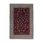 Nain szőnyeg 198x293 kézi csomózású perzsa szőnyeg a nappaliba