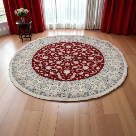 Kerek szőnyeg Nain 192x208 kézi csomózású perzsa szőnyeg