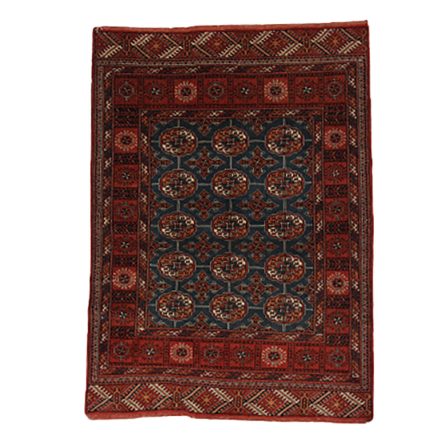 Kézi perzsa szőnyeg Turkhmen 144x156
