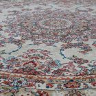 Kerek szőnyeg bézs 100x100 exkluzív gépi perzsa szőnyeg akrilból  -87010C100100