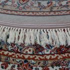 Kerek szőnyeg bézs 100x100 exkluzív gépi perzsa szőnyeg akrilból  -87010C100100